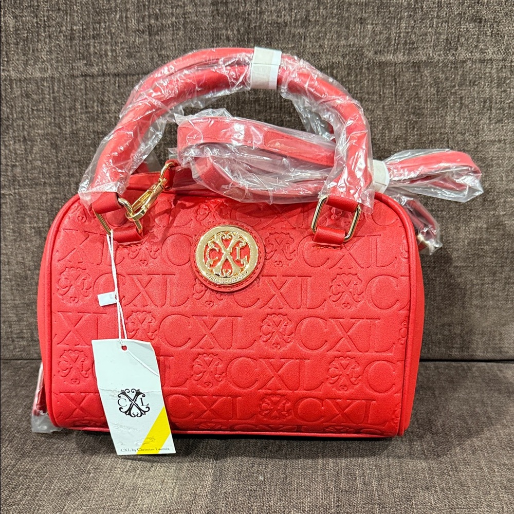 Christian Lacroix EIDEN Embossed Logo Satchel - Picture 1 of 2